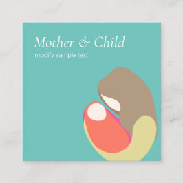 Tarjeta De Visita Cuadrada Partería neonatal prenatal