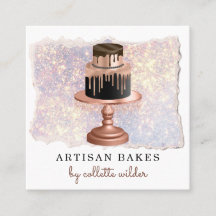 Pastelería pastelería Chef Rosa Oro Dris Purpurina