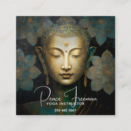 TARJETA DE VISITA CUADRADA PATINA DE PAZ | RETRATO DE MEDITACIÓN