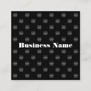 Tarjeta De Visita Cuadrada Patrón de diseño o logotipo moderno con cualquier