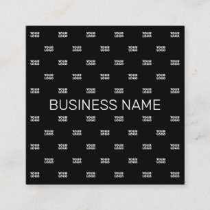 Tarjeta De Visita Cuadrada Patrón de diseño o logotipo moderno con cualquier
