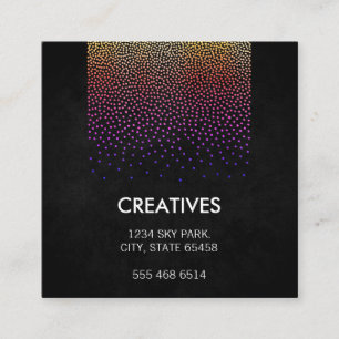 Tarjeta De Visita Cuadrada Patrón de glamour