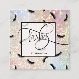 Tarjeta De Visita Cuadrada Patrón de latigazos Artista de latigazos