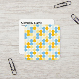 Tarjeta De Visita Cuadrada Patrón de punto de color 02