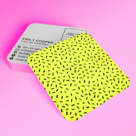 Tarjeta De Visita Cuadrada Patrón de rociadores modernos Añadir logotipo negr