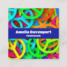 Patrón de signos de paz Groovy Sixties Vibe