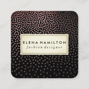 Tarjeta De Visita Cuadrada Patrón Especkled De Lujo