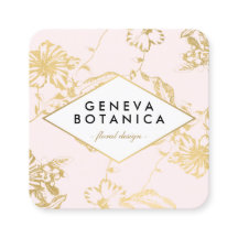 Patrón floral de oro vintage en el diseñador rosa