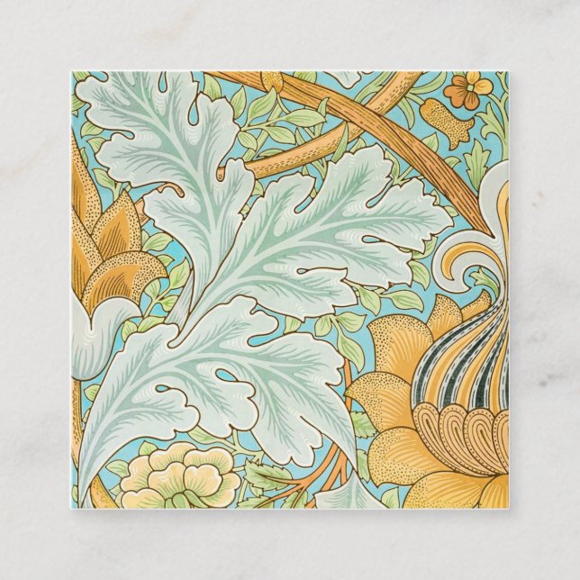 Tarjeta De Visita Cuadrada Patrón St. James (1881) De William Morris (Anverso)