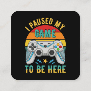Tarjeta De Visita Cuadrada pausé mi juego