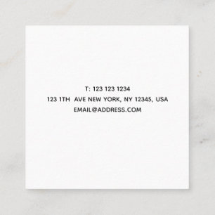Tarjeta De Visita Cuadrada Pebbles Business Card