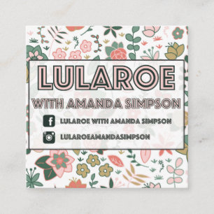 Tarjeta De Visita Cuadrada Pedido de encargo para Amanda Simpson