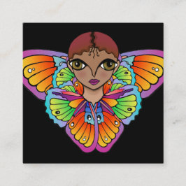 Tarjeta De Visita Cuadrada Pegatina Big Eyes