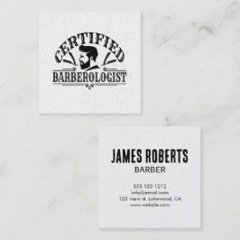 Tarjeta De Visita Cuadrada Peluquería Estilista De Cabello Peluquero Profesio