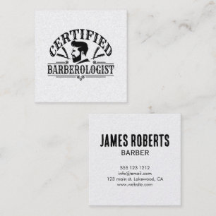 Tarjeta De Visita Cuadrada Peluquería Estilista De Cabello Peluquero Profesio