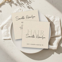 Peluquero Estilista de Cabello Salón Beige Moderno
