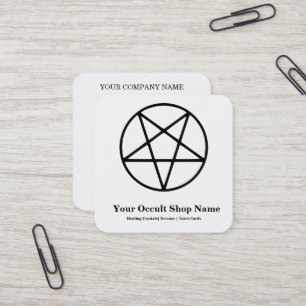 Tarjeta De Visita Cuadrada Pentagrama 