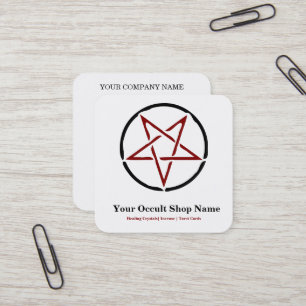 Tarjeta De Visita Cuadrada Pentagrama