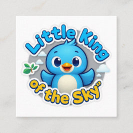 Tarjeta De Visita Cuadrada Pequeño rey del cielo
