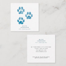 Perro Groomer Wash Paws Imprime Agua Acuarela