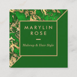 TARJETA DE VISITA CUADRADA PERSONALIZABLE DE MÁRMOL