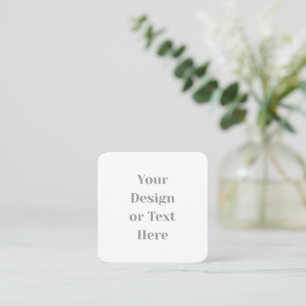 Tarjeta De Visita Cuadrada Personalizable Su diseño o texto aquí Personalizad