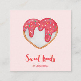 Tarjeta De Visita Cuadrada Personalizado de moda hizo Cocie Bakery Chef