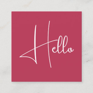 Tarjeta De Visita Cuadrada Personalizado Elegante y Moderno Plantilla De Moda