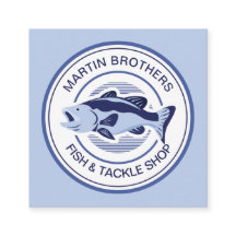 Personalizado Fish Tackle Shop Blue Bass Fisherman