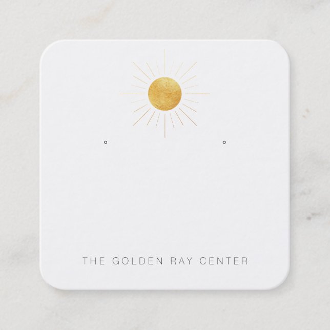 Tarjeta De Visita Cuadrada personalizado-Laurie- Mantener con agujeros (Anverso)