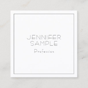Tarjeta De Visita Cuadrada Personalizado Moderno Profesional Elegante Plantil