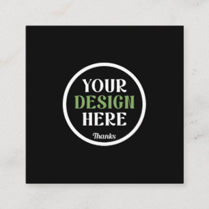 Tarjeta De Visita Cuadrada personalizado, único, elegante y minimalista