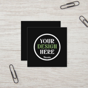 Tarjeta De Visita Cuadrada personalizado, único, elegante y minimalista hersh