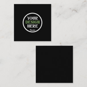 Tarjeta De Visita Cuadrada personalizado, único, elegante y minimalista hersh