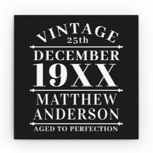 Tarjeta De Visita Cuadrada Personalizado Vintage Envejecido a la Perfección
