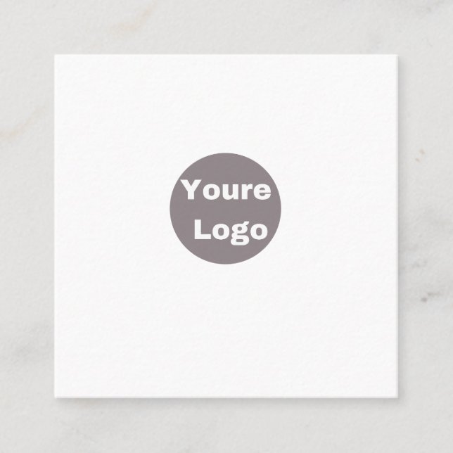 Tarjeta De Visita Cuadrada personallze (Anverso)