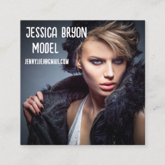 Tarjeta De Visita Cuadrada PHOTO square CUSTOM Business Cards