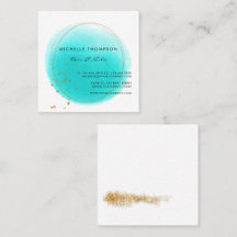 Pinceles azules y dorados