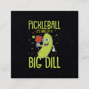 Tarjeta De Visita Cuadrada Piqueta es como un regalo de un bollo grande