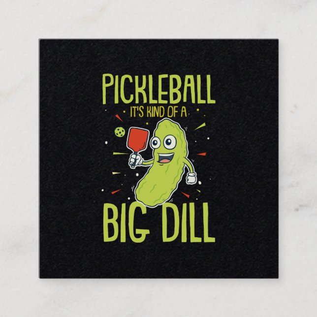 Tarjeta De Visita Cuadrada Piqueta es como un regalo de un bollo grande (Anverso)