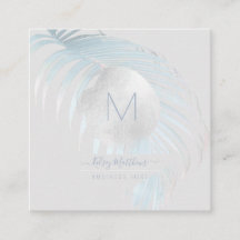 PixDezines Palmas Azules Plateadas