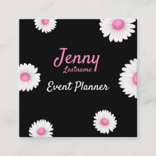 Tarjeta De Visita Cuadrada Planificador de eventos