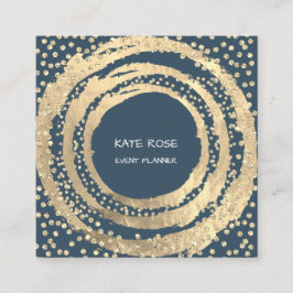 Tarjeta De Visita Cuadrada Planificador de eventos Music Media Fashion Blogge