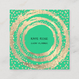 Tarjeta De Visita Cuadrada Planificador de eventos Music Media Fashion Blogge