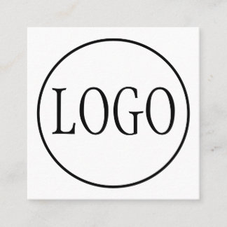 Tarjeta De Visita Cuadrada PLANTILLA DE DISEÑO DE LOGOTIPO DEL Personalizado