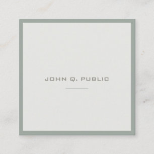 Tarjeta De Visita Cuadrada Plantilla elegante del diseño de la élite modern