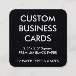 Tarjeta De Visita Cuadrada Plantilla en blanco personalizada personalizado de