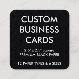 Tarjeta De Visita Cuadrada Plantilla en blanco personalizada personalizado de