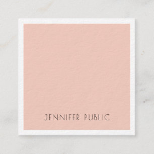 Tarjeta De Visita Cuadrada Plantilla Minimalista de Lujo Premium Elegante Gru