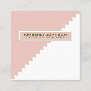 Tarjeta De Visita Cuadrada Plantilla minimalista moderna elegante profesional